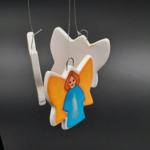 Vintage Treenkles 1984 Beachcombers Angel Tree Chimes‎ Porcelain Decoration - Picture 1 of 7